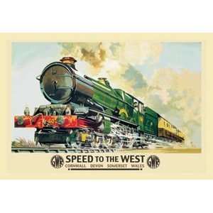  Speed to the West   Paper Poster (18.75 x 28.5) Sports 