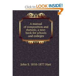  text book for schools and colleges John S. 1810 1877 Hart Books