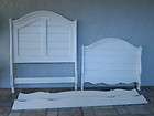 Cottage Chic Twin Plantation Bed Head and Foot Board Co