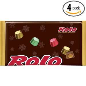 Rolo Holiday Chewy Caramels in Milk Chocolate, 11 Ounce Bags (Pack of 