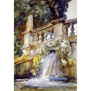  Villa Torlonia, Frascati by John Singer Sargent 15.25X22 