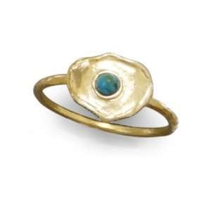  Turquoise Ring Designer Style Brass Jewelry