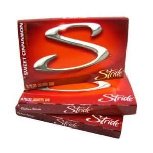 Stride Slab 2.0   Sugar Free   Sweet Cinnamon, 14 piece pack, 12 count