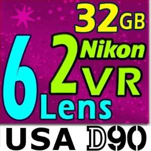  Nikon D90 Package Deal with 6 Lenses 18 55 VR 55 200 VR 