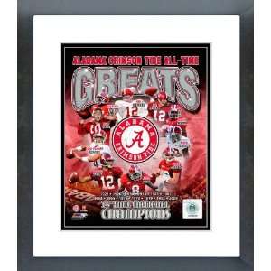  Alabama Crimson Tide All Time Greats Composite Framed 