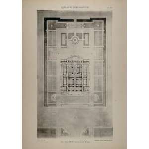   Pierre Andre Architecture Floor Plan   Original Print