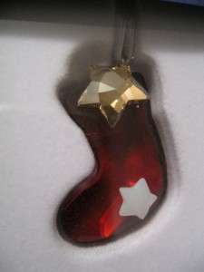 Swarovski 2010 Twinkling Stocking Crystal Ornament NIB  