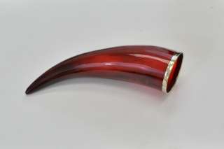 RED SMOOTH POLISHED WATER BUFFALO HORN 5 6 #8018  