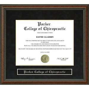  Parker College of Chiropractic Diploma Frame Sports 