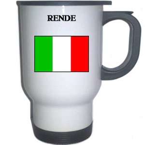  Italy (Italia)   RENDE White Stainless Steel Mug 