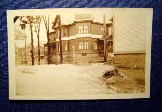 SPRING STREET KEENE NH FLOOD OF NOV 1927 Photo Postcard  