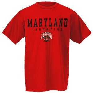   Maryland Terrapins Red Collegiate Big Name T shirt