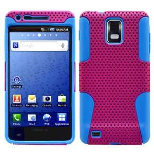 Blue & Purple Hybrid 2 in 1 Gel Rubber Skin Cover and Molded Premium 