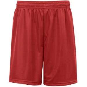  Badger 9 Mini Mesh Athletic Shorts RED AS Sports 
