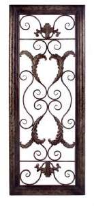 Tuscan 56 Tall Rectangular Iron Wall Plaque Wall Grill 054798743182 