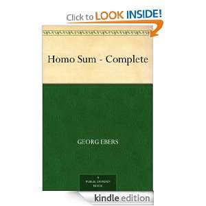 Homo Sum   Complete Georg Ebers  Kindle Store