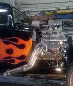 Chevy LS1 & LS2 Silver Coated Outside Chassis Header  