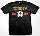 Turkey Soccer Mens T Shirt Football Turkish Flag Tee