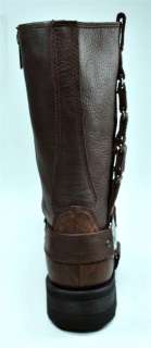 HARLEY DAVIDSON Quad Brown Leather Men Size Motorcycle Rider Boots 