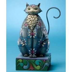  Enesco Jim Shore Knightly Grey Kitty Cat Figurine 