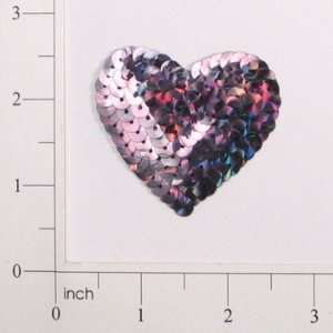  Prism Heart Sequin Applique Arts, Crafts & Sewing