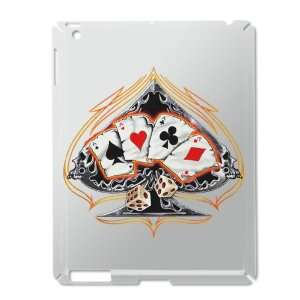  iPad 2 Case Silver of Four of a Kind Poker Spade   Card 