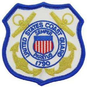  U.S. Coast Guard Semper Paratus Patch White & Blue 3 