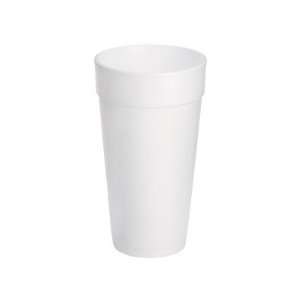  Dart Foam Cups, Hot/Cold, 20 oz., White, 20 Bags of 25 