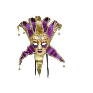  Deluxe Purple Womens Jester Mask