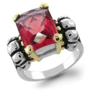   Bling Jewelry Bali Sterling Silver Garnet Color Glacier Ring Jewelry