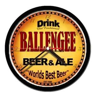 BALLENGEE beer and ale wall clock 