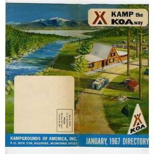  Kamp the KOA Way 1967 Directory Kampgrounds of America 