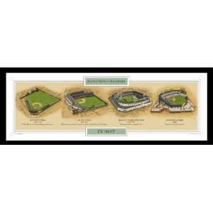   of Detroit Tigers Ballpark MLB Ballpark Poster Print