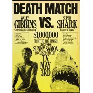  1976 Ad Fight Death Match Wally Gibbins VS. Super Shark 