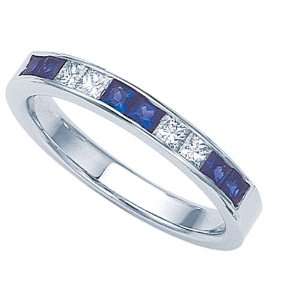   Karina B(tm) Genuine Sapphire Band in Platinum 950 Size 4.5 Karina B