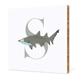  S Shark Monogram Bamboo Art