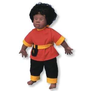   Naomi Downs Syndrome Doll (Trisomy 21), African Female, 17.7 Height