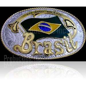   Brasil Flagbelt Buckle/bandeira De Brasil Belt Buckle 