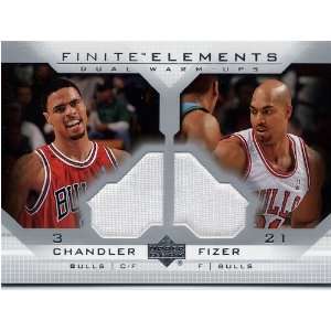  2003/04 Upper Deck Finite Chandler/Fizer Dual Jersey Card 