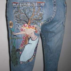 TRUE RELIGION ~BOBBY~ GODIVA Embroidered Jeans Sz 26  