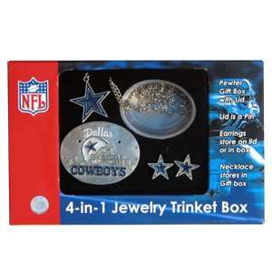 Dallas Cowboys Jewelry Box (Trinkets)   NFL Football Fan Shop Sports 