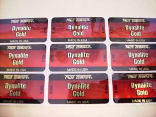 TRUE TEMPER DYNALITE GOLD R300 Shaft Band Labels  