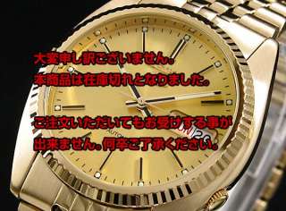   AUTOMATIC SEIKO 5 GOLD TONE / GOLD DIAL SNXJ94K SEE TRUE BACK  