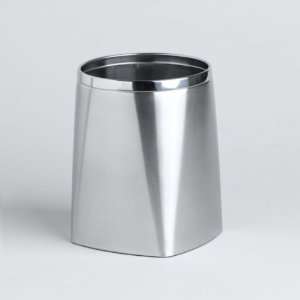  Cannon Keeley Wastebasket   Silvertone