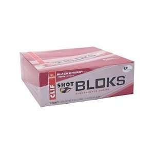  Clif Shot Bloks Electrolyte Chews   Black Cherry   18 ea 