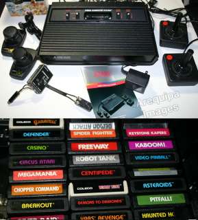 Atari 2600 Game system, console + 25 games, joy sticks,Game center 