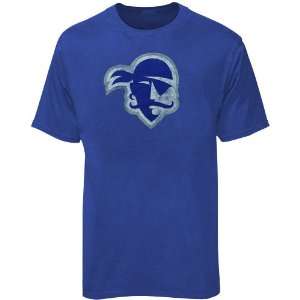 NCAA adidas Seton Hall Pirates Blue Distressed Logo Premium Tri Blend 