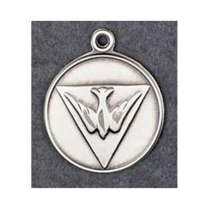  Holy Spirit Patron Saint Medal   Sterling Silver Jewelry