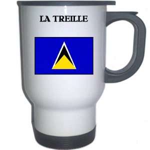  Saint Lucia   LA TREILLE White Stainless Steel Mug 