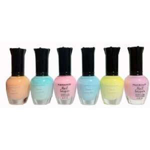  Kleancolor Nail Lacquers 6 Color   *NEW* Pastel Spring 